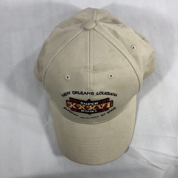 NFL Super Bowl XXXVI New Orleans Louisiana Patriots vs Rams SnapBack Cap Hat OSF - Picture 6 of 12